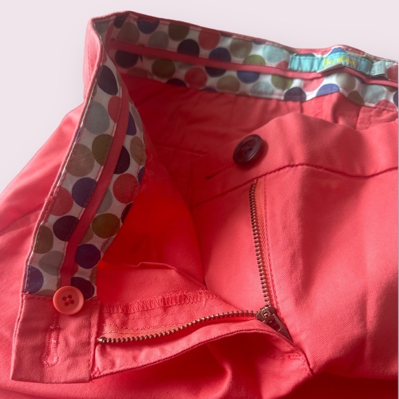 Women’s New With Partial Tag Boden Coral Pants With Ankle Zipper Detail Sz 6L - Picture 7 of 13